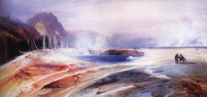 Big Springs in Yellowstone Park, unknow artist